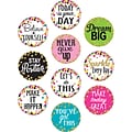 Teacher Created Resources Confetti Positive Sayings Accents, 30 Per Pack, 3 Packs (TCR8890-3)