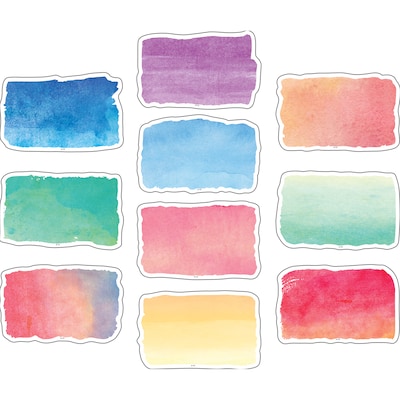 Teacher Created Resources Watercolor Accents, 30 Per Pack, 3 Packs (TCR8972-3)