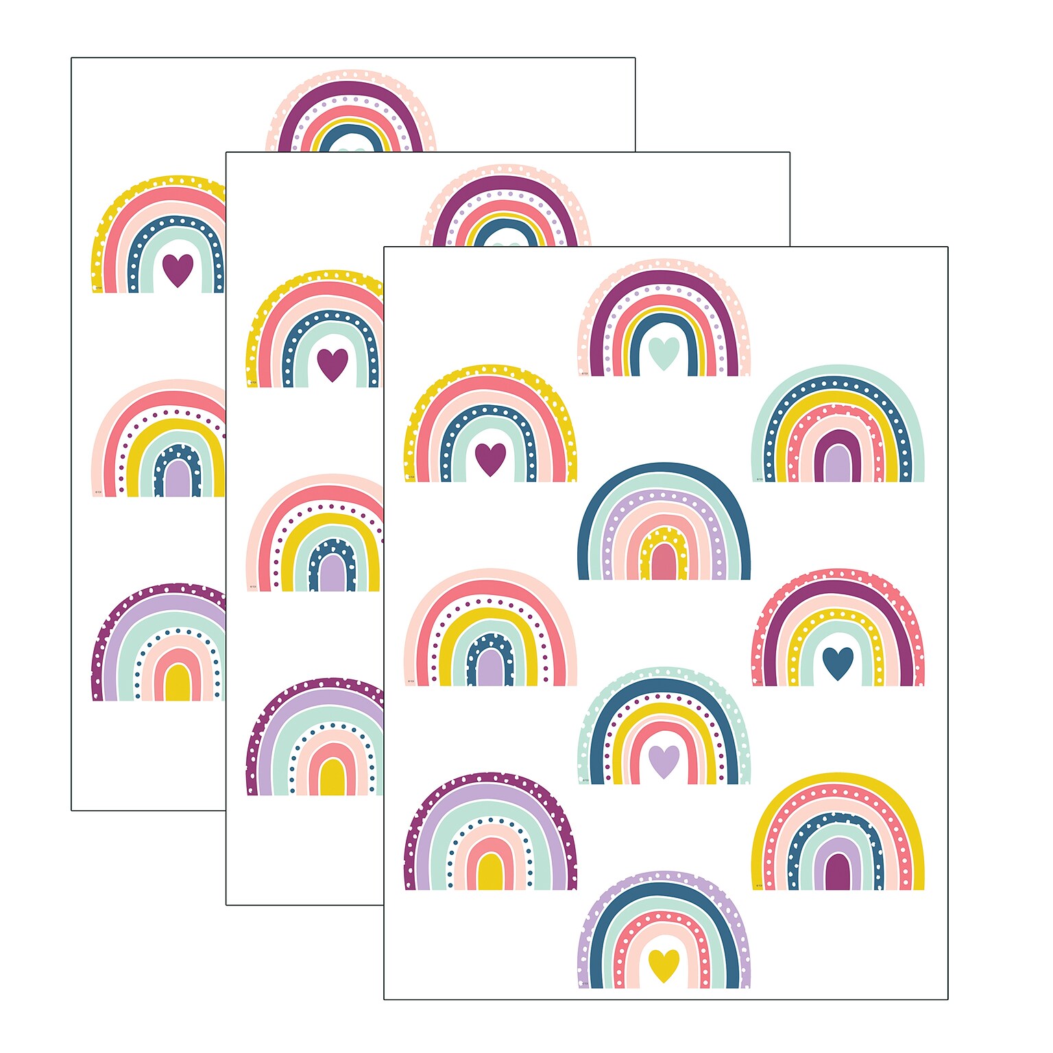 Teacher Created Resources Oh Happy Day Rainbow Accents, 30 Per Pack, 3 Packs (TCR9039-3)