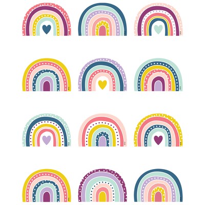 Teacher Created Resources Oh Happy Day Rainbows Mini Accents, 36 Per Pack, 6 Packs (TCR9040-6)