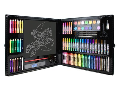Art 101 Budding Artist Ultimate Art and Scratch Art Kit, Assorted Colors, 126 Pieces (30126)