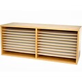 AdirOffice Paper Organizer, 38.25 x 11.75 x 15, Medium Oak (503-16-MEO)