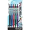 Pilot Precise V5 RT Deco Collection Retractable Rollerball Pens, Extra Fine Point, Assorted Ink, 5/P