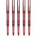 Pilot Precise V5 Rollerball Pens, Extra Fine Point, Red Ink, 5/Pack (26012)