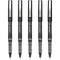 Pilot Precise V7 Rollerball Pens, Fine Point, Black Ink, 5/Pack (26020)