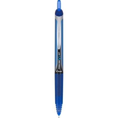 Pilot Precise V7 RT Retractable Rollerball Pens, Fine Point, Blue Ink, Dozen (26068)