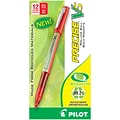 Pilot Precise V5 BeGreen Rollerball Pens, Extra Fine Point, Red Ink, Dozen (26302)