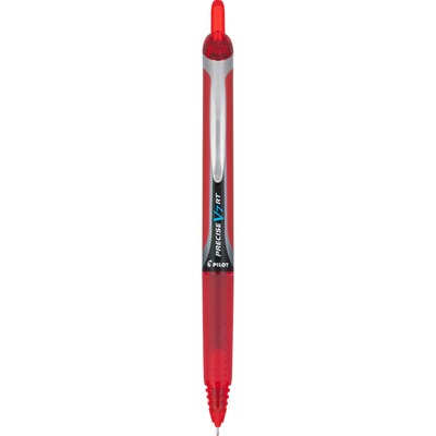 Pilot Precise V7 RT Retractable Rollerball Pens, Fine Point, Red Ink, Dozen (26069)