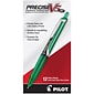 Pilot Precise V5 Retractable Rollerball Pen, Extra Fine Point, Green Ink (26065)
