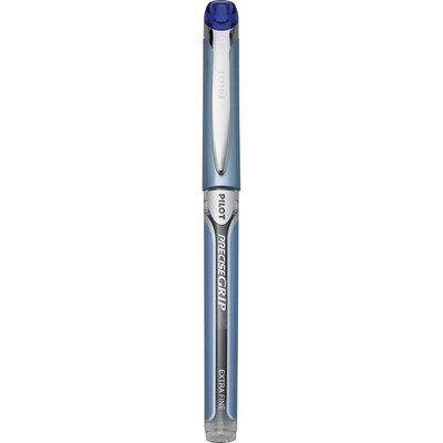 Pilot Precise Grip Rollerball Pens, Extra Fine Point, Blue Ink, Dozen (28802)