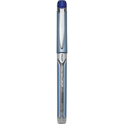 Pilot Precise Grip Rollerball Pens, Extra Fine Point, Blue Ink, Dozen (28802)