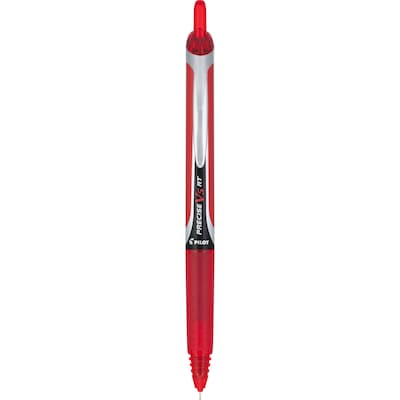 Pilot Precise V5 RT Retractable Rollerball Pen, Extra Fine Point, Red Ink (26064)