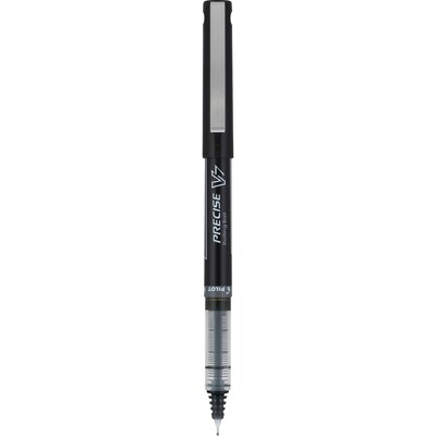 Pilot Precise V7 Rollerball Pens, Fine Point, Black Ink, Dozen (35346)