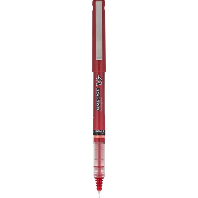 Pilot Precise V7 Rollerball Pens, Fine Point, Red Ink, Dozen (35352)