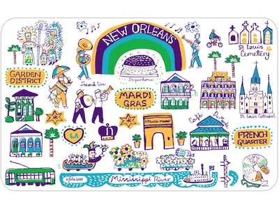 OTM Essentials Prints Series Non-Skid Mouse Pad, Multicolor (OP-MHH-JG1-043)