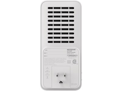 Netgear AX1600 EAX12 Wi-Fi 6 Dual Band Wireless/Ethernet Mesh Range Extender, 2.4/5GHz, White (EAX12-100NAS)