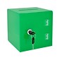 AdirOffice Locking Acrylic Ballot/Donation Box, Green (637-02-1-GRN)