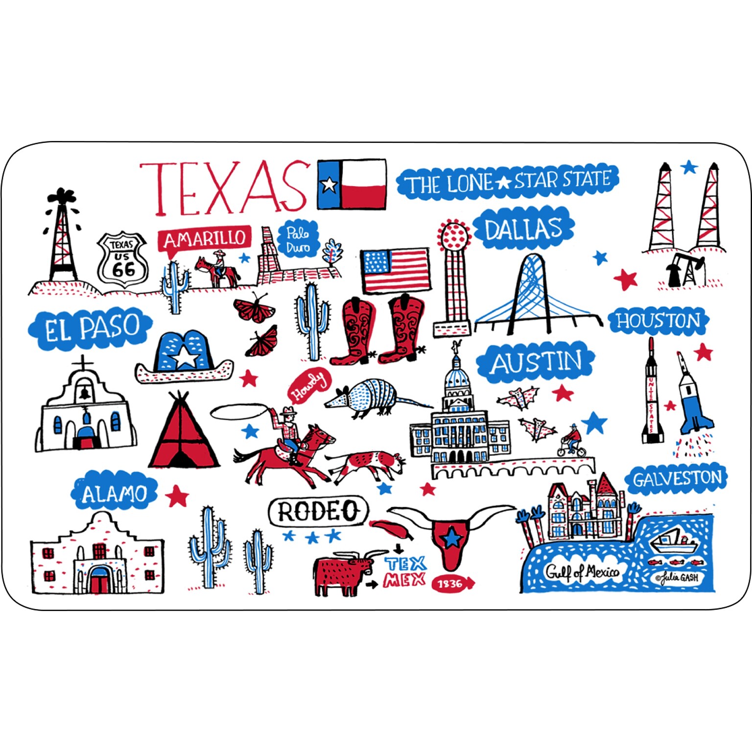 OTM Essentials Prints Series Non-Skid Mouse Pad, Multicolor (OP-MHH-JG1-072)