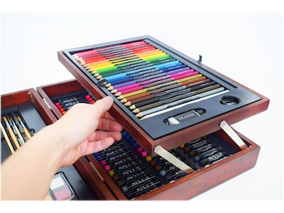 Art 101 Deluxe Classic Drawing Kit, Brown, 170 Pieces (54170)