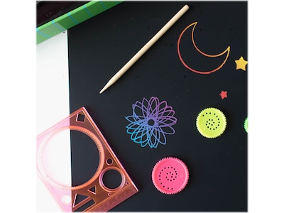 Art 101 Scratch and Color Art Set, Assorted Colors, 6/Carton (68070)