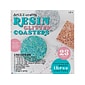 Art 101 Crafts Resin Glitter Coaster Kit, Assorted Colors, 6/Carton (40064)