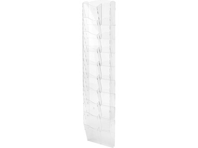 AdirOffice Acrylic Magazine Rack, Clear (640-5110-CLR)