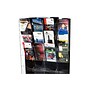 AdirOffice Acrylic Magazine Rack, Black/Clear (640-5120-BLK)