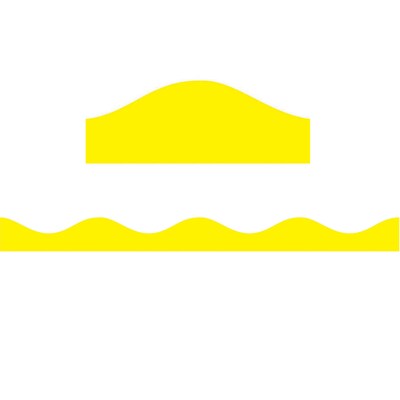 Ashley Productions Magnetic Border, Yellow, 1" x 12', 6 Packs (ASH10189-6)