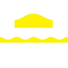 Ashley Productions Magnetic Border, Yellow, 1 x 12, 6 Packs (ASH10189-6)