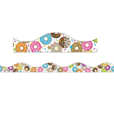 Ashley Productions Magnetic Scalloped Border, 1 x 72, DonutFetti (ASH11422-6)