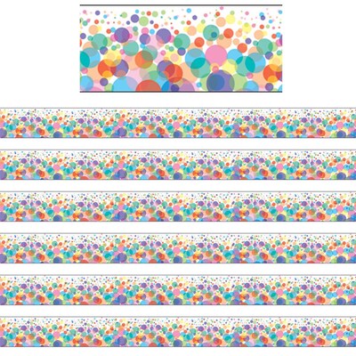 Carson Dellosa Education Bubbles Straight Border, 3 x 36, 6 Packs (CD-108119-6)