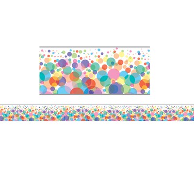 Carson Dellosa Education Bubbles Straight Border, 3 x 36, 6 Packs (CD-108119-6)