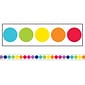 Schoolgirl Style™ Straight Border, 3 x 216, Rainbow Big Dots (CD-108342-6)