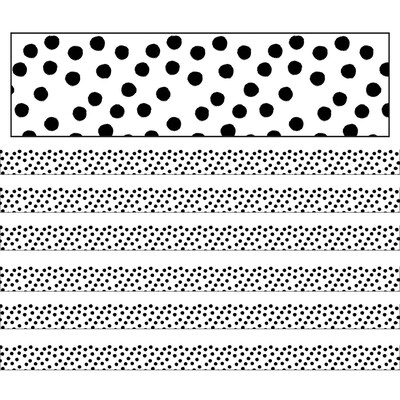 Schoolgirl Style™ Straight Border, 3 x 216, Painted Dots (CD-108344-6)