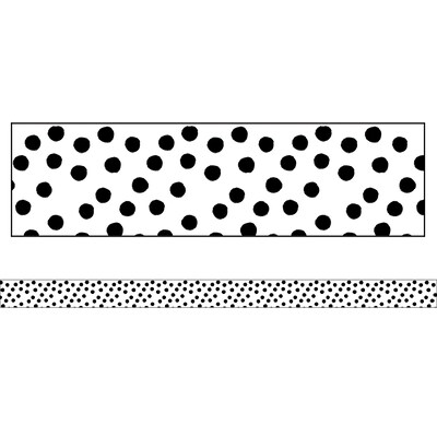 Schoolgirl Style™ Straight Border, 3" x 216', Painted Dots (CD-108344-6)