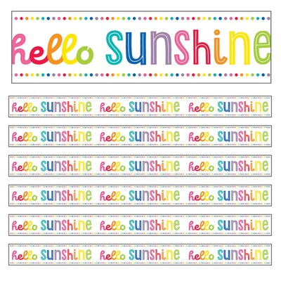 Schoolgirl Style™ Straight Border, 3 x 216, Hello Sunshine (CD-108362-6)