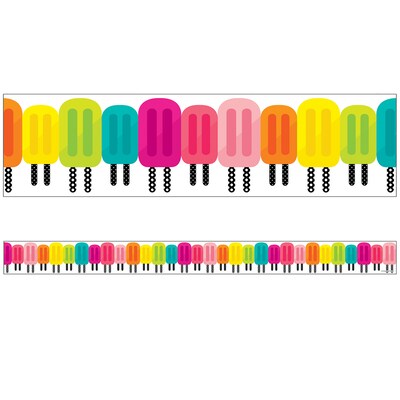 Schoolgirl Style Simply Stylish Straight Border, 3 x 216, Tropical Pops (CD-108387-6)