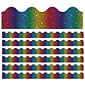Carson Dellosa Education Sparkle + Shine Scalloped Border, 2.25" x 234', Rainbow Foil (CD-108396-6)