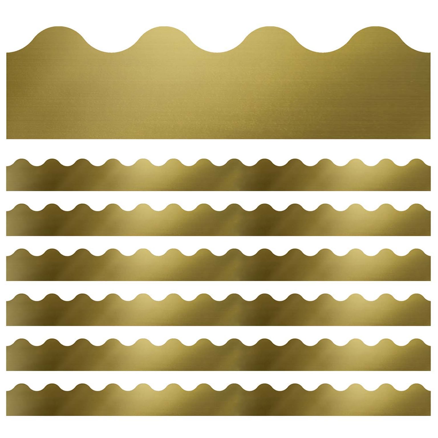 Carson Dellosa Education Sparkle + Shine Scalloped Border, 2.25 x 234, Gold Foil (CD-108397-6)