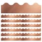 Carson Dellosa Education Sparkle + Shine Scalloped Border, 2.25" x 234', Rose Gold Foil (CD-108398-6)