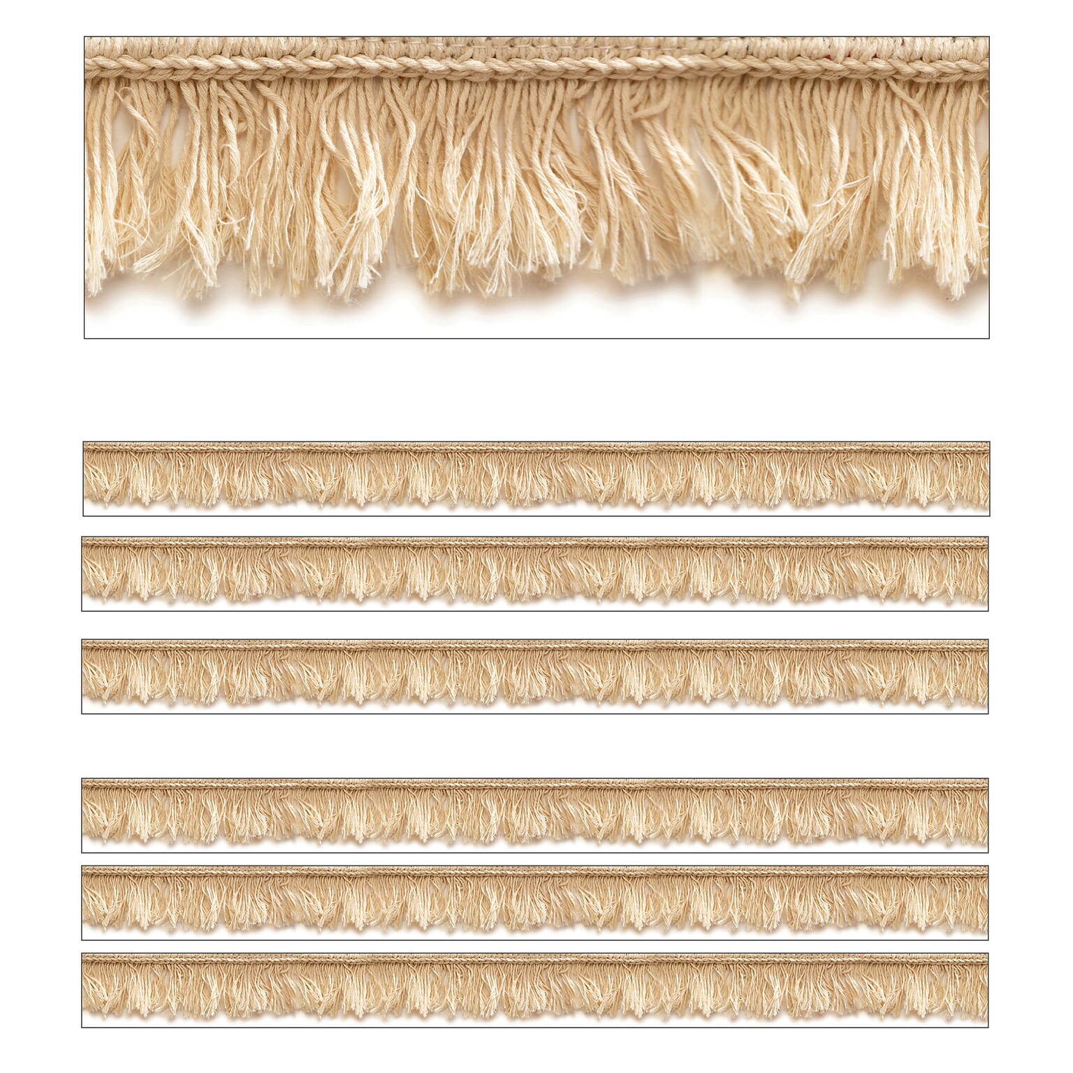 Schoolgirl Style Simply Boho Straight Border, 3 x 216, Fringe (CD-108427-6)