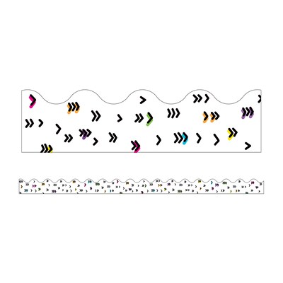 Carson Dellosa Education Kind Vibes Scalloped Border, 2.25 x 234, Rainbow Doodles (CD-108435-6)