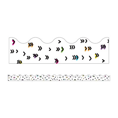 Carson Dellosa Education Kind Vibes Scalloped Border, 2.25 x 234, Rainbow Doodles (CD-108435-6)