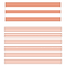 Schoolgirl Style™ Simply Stylish Straight Border, 2.25 x 234, Coral & White Stripes (CD-108442-6)