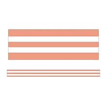 Schoolgirl Style™ Simply Stylish Straight Border, 2.25 x 234, Coral & White Stripes (CD-108442-6)