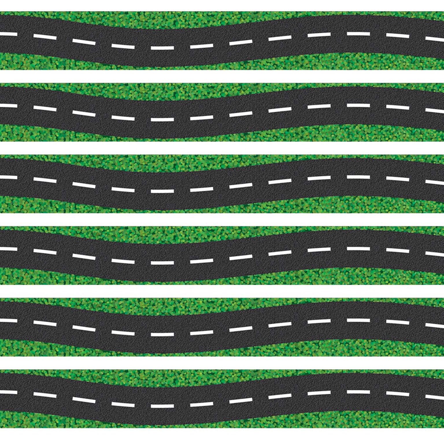 Carson Dellosa Education Straight Border, 3 x 216, Road (CD-3333-6)