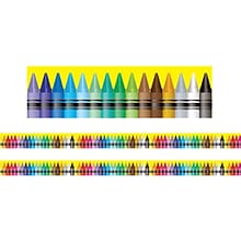 Charles Leonard Magnetic Straight Border, 1.5 x 48, Crayon Theme (CHL28106-2)