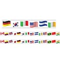 Charles Leonard Magnetic Straight Border, 1.5 x 48, World Flags Theme (CHL28108-2)