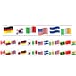 Charles Leonard Magnetic Straight Border, 1.5" x 48', World Flags Theme (CHL28108-2)