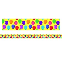 Charles Leonard Magnetic Straight Border, 1.5 x 48, Balloon Theme (CHL28112-2)